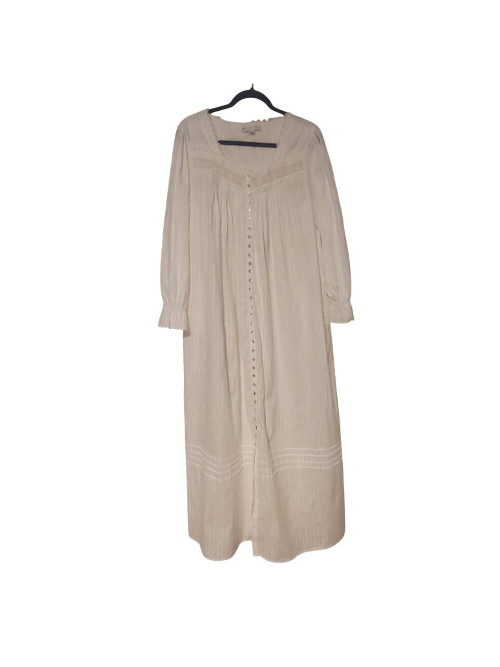 Eileen West Cotton Nightgown Dress Victorian Cottage Prairie Milkmaid Pilgrim M